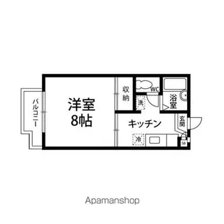 レスポ・R【202号室】の間取り