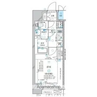 ディアレイシャス名古屋太閤通【10階】の間取り