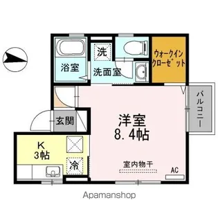 メゾン室町【101号室】の間取り
