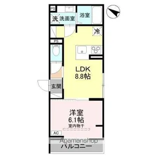 DーSERENO宮戸【2階】の間取り