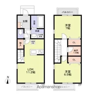 東京都三鷹市野崎4丁目【アパート】の間取り