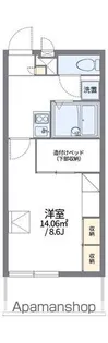 レオパレスユリシーズ本今【306号室】の間取り
