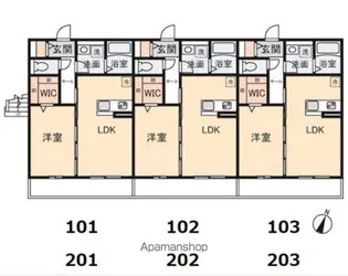 SKYVIEW RIDGE【1階】の間取り