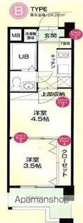 NO.55 WES−PROJECT55博多【12階】の間取り