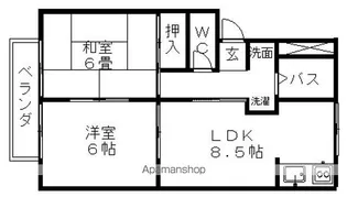 ニューシティ寛【2階】の間取り
