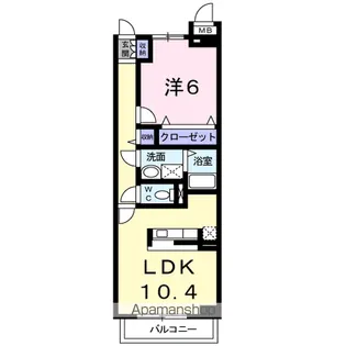 フランシーズ コート A【2階】の間取り
