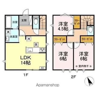 東京都あきる野市平沢【一戸建】の間取り