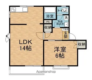 フレグランス並柳【E102号室】の間取り