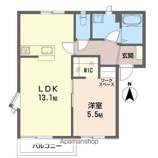フレグランスウィンド【B201号室】の間取り