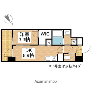 エステムコート名古屋新栄Ⅴラポール【2階】の間取り