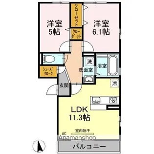 リル インフィニティ【3階】の間取り