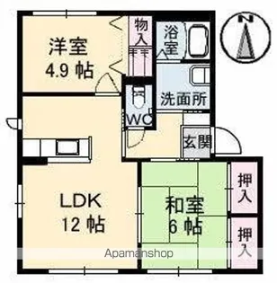 エアトベール A・B・C棟【1階】の間取り