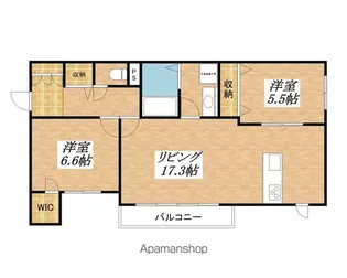 シャーメゾン二町【305号室】の間取り