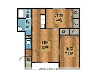 パッシブプレイス C棟【2階】の間取り