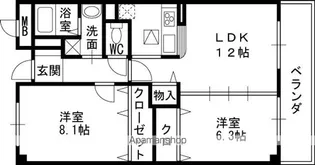 ソレアード【2階】の間取り