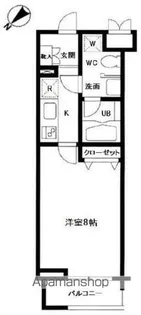 東京都目黒区上目黒3丁目【マンション】の間取り