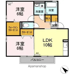 クレッシェンド【2階】の間取り