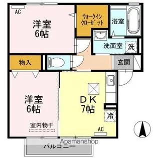 セジュール王ノ瀬【1階】の間取り