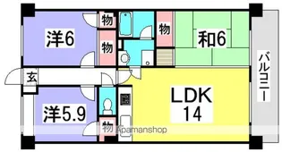 第3橘谷ビル【3階】の間取り