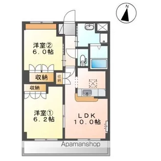 グリーンプレイス【1階】の間取り