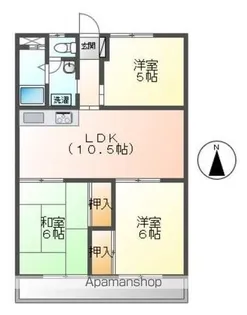 アルト木太Ⅰ【205号室】の間取り