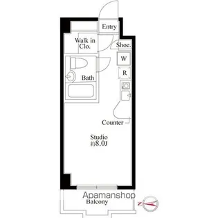 パークスクエア武蔵中原【2階】の間取り