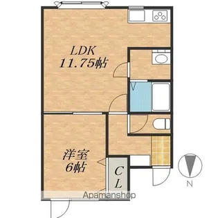 トゥインクルⅡ【1階】の間取り