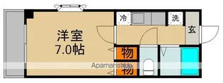 ハイエストキャッスルマンション【1階】の間取り