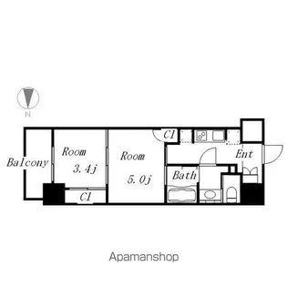 パークアクシス名古屋山王橋【9階】の間取り