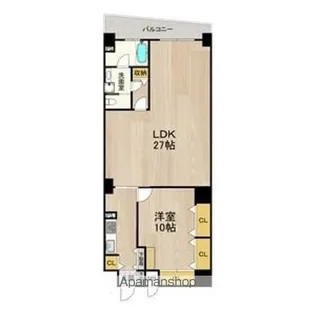 ルラーシェ難波【12階】の間取り