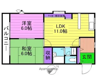 Sパビリオン佐鳴台【203号室】の間取り