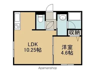 FELIAS富士(フェリアスフジ)【406号室】の間取り