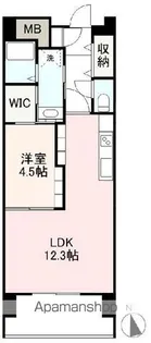 アルファレジデンス観光通り【1002号室】の間取り