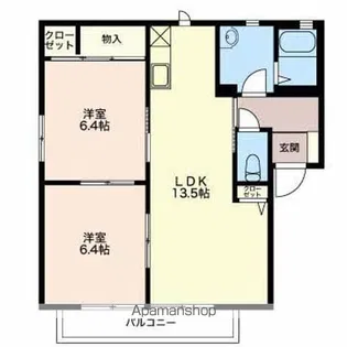 グッドライフ元町B【2階】の間取り