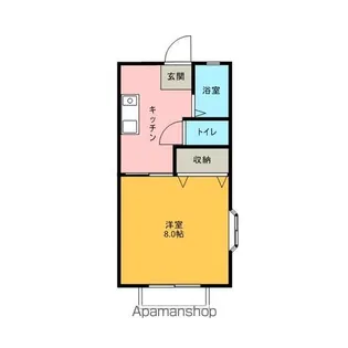 ハイツリラ【2階】の間取り
