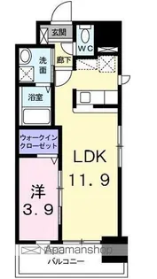 レスポワール【11階】の間取り
