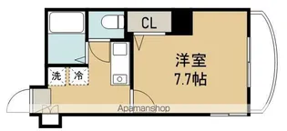 ベルシティ五橋【10階】の間取り