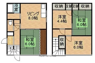 サンライズハイツA棟【A-6号室】の間取り