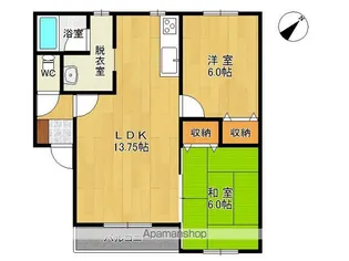 ドリームハイツA【201号室】の間取り