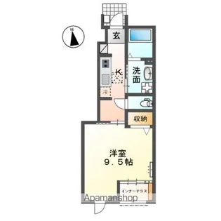 ルピシア【1階】の間取り