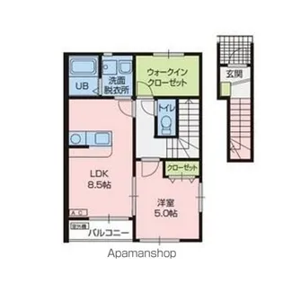 MTハウスB【2階】の間取り