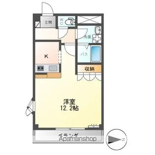 1Kの間取り画像
