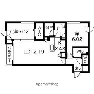 アルファスクエアS17【3階】の間取り