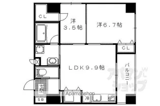 LATTICE HIGASHINO【303号室】の間取り