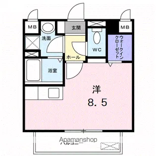 モデルノ・カーサ【3階】の間取り