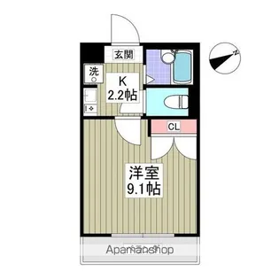 シャルマンA【2階】の間取り