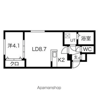 WESTOPIA SAPPORO【2階】の間取り