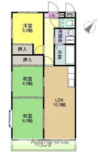 ベルトピアいわき Ⅰ【3階】の間取り