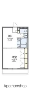 レオパレスクボタ【303号室】の間取り