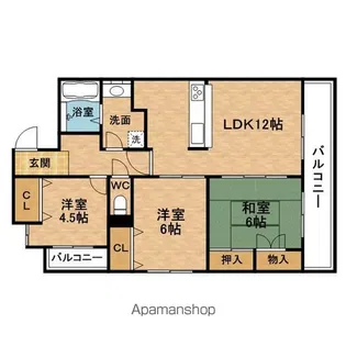 アルテ江坂【7階】の間取り